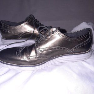Cole Haan Size 11 M  Bronze Leather Lace Up Shoes